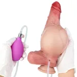 8 IN Ejaculating and Inflatable Silicone Dildo with Blue Veins - Image 2