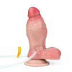 5.7 IN Short Thickness Ejaculating and Inflatable Real Life Dildo - Image 5
