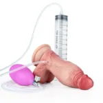 5.7 IN Short Thickness Ejaculating and Inflatable Real Life Dildo - Image 8