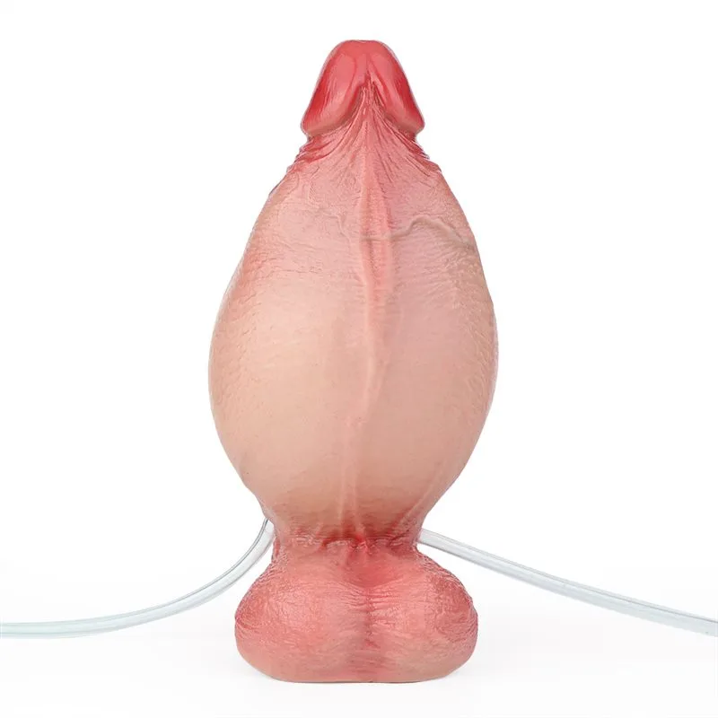 inflatable dildo (15) 5.7 IN Short Thickness Ejaculating and Inflatable Real Life Dildo - Image 4
