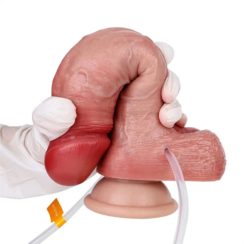 inflatable dildo (19) 7.8 IN Ejaculating and Inflatable Textured Silicone Dildo - Image 6