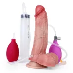 7.2 IN Ejaculating and Inflatable Most Realistic Silicone Dildo