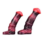 6/7.2 IN Vibrating Horse Cock Sleeve Fantasy Silicone Penis Sheath - Image 4