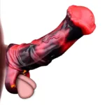 6/7.2 IN Vibrating Horse Cock Sleeve Fantasy Silicone Penis Sheath - Image 3