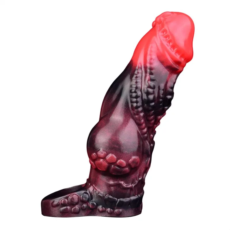 vibrating sleeve (2) 6 IN Remote Control Dragon Cock Sleeve Vibrating Knot Penis Extender - Image 3