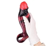 6/7 IN Vibrating Textured Penis Sleeve Fantasy Silicone Cock Sheath - Image 8