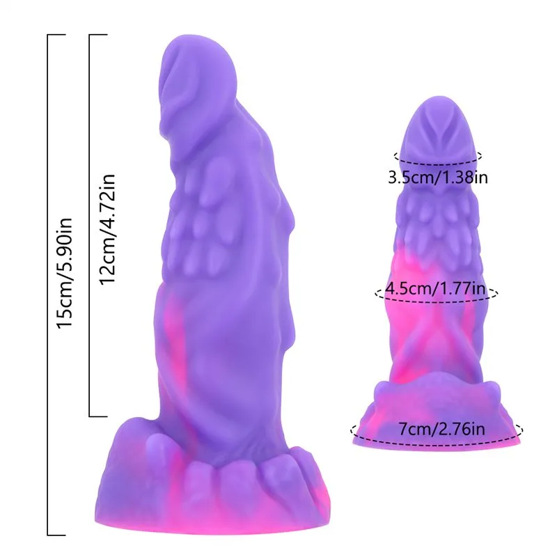 IMG_a3 6 IN Small Purple Snake Dildo for Beginner - Image 4