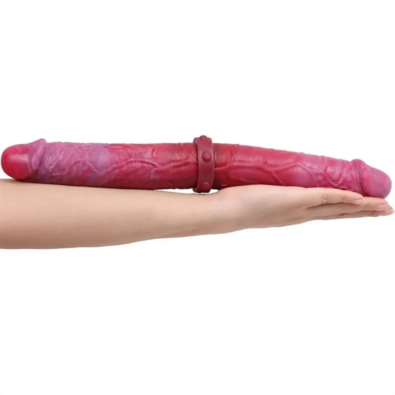 Realistic Double Ended Dildo (3) 13.5 IN Soft Double Penis Dildo for Couples - Image 4