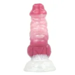 6.5 IN Short Demon Dildo With Knot Fantasy Silicone Canine Penis - Image 2