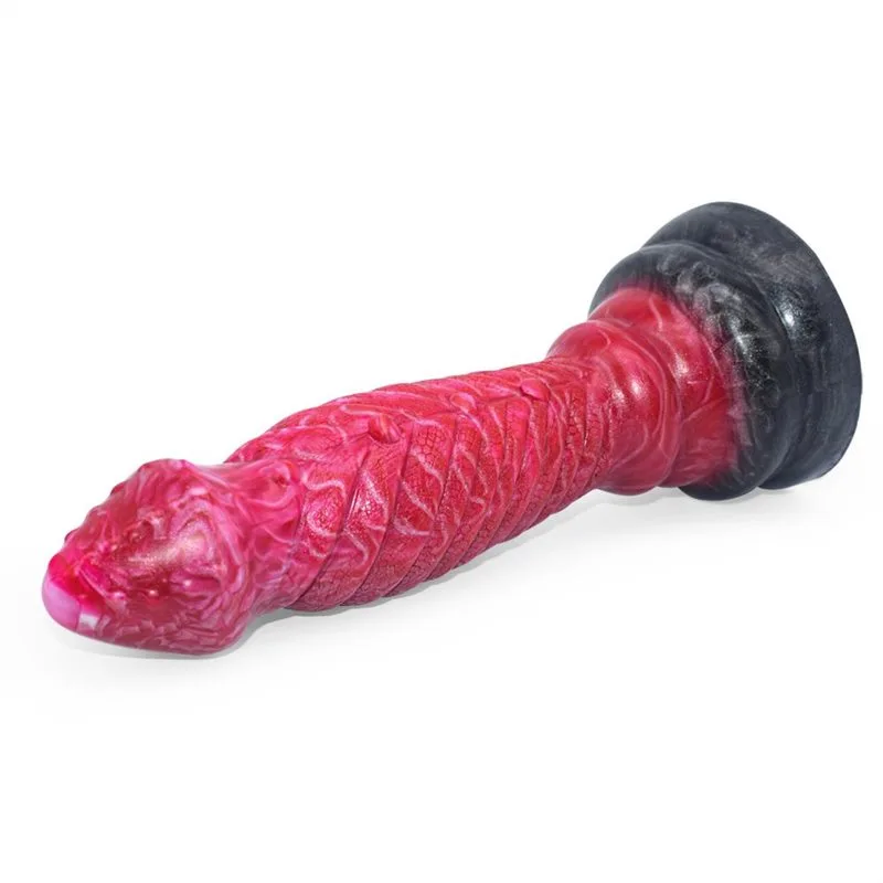 Silicone Dragon Dildo Butt Plug (5) 7.5 IN Liquid Silicone Demon Dildo Anal Plug - Image 7