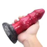 7 Inch Liquid Silicone Beaded Anal Dildo Butt Plug - Image 5