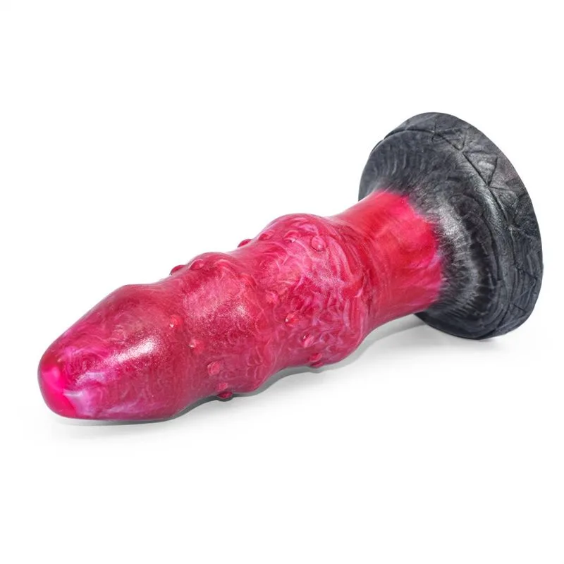 butt plug (6) 7 Inch Liquid Silicone Beaded Anal Dildo Butt Plug - Image 3