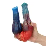 14 IN Fantasy Double Ended Dog Knot Dildo for Lesbian