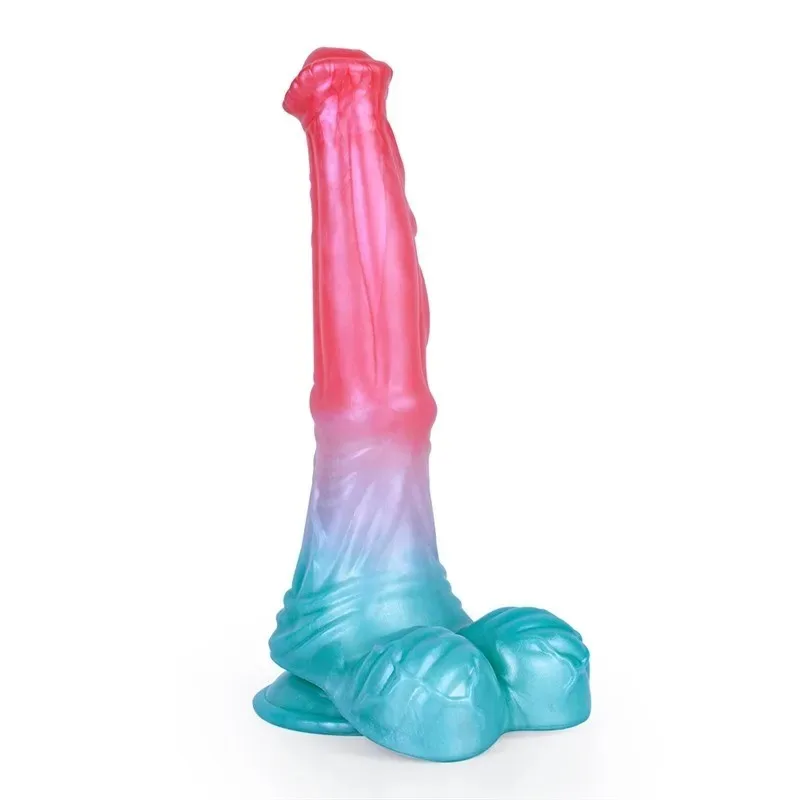 horse dildo (1) 9.5 Inch Long Soft Horse Penis Dildo Fantasy Sex Toy - Image 2