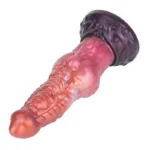 9.5 In Platinum Silicone Dog Dildo with Thick Knot Fantasy Canine Sex Toy - Image 5